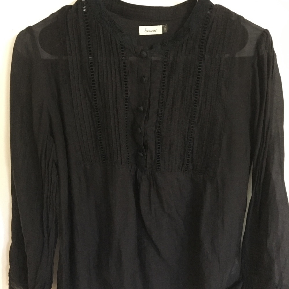 Silk black blouse. French brand.